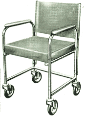 Cadeira de Rodas em Armação Tubular.
